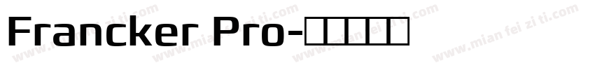 Francker Pro字体转换